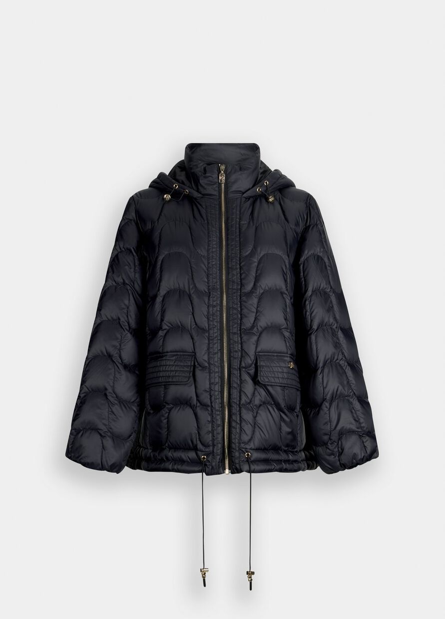 Cappotto corto in nylon trapuntato
