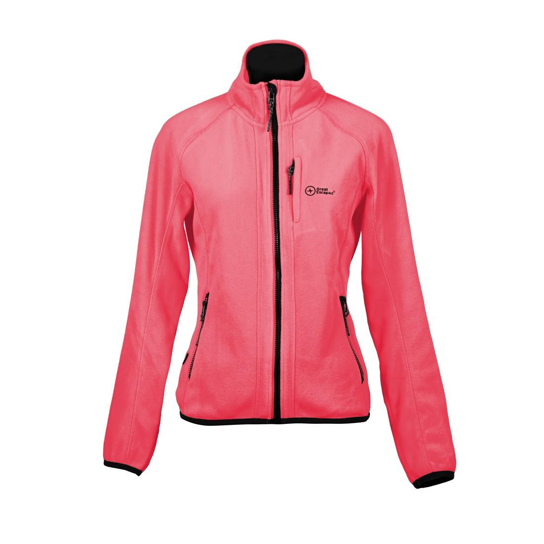 Image of ROSEG LADY LONG ZIP FLEECE JACKET 120D004500 GREAT ESCAPES
